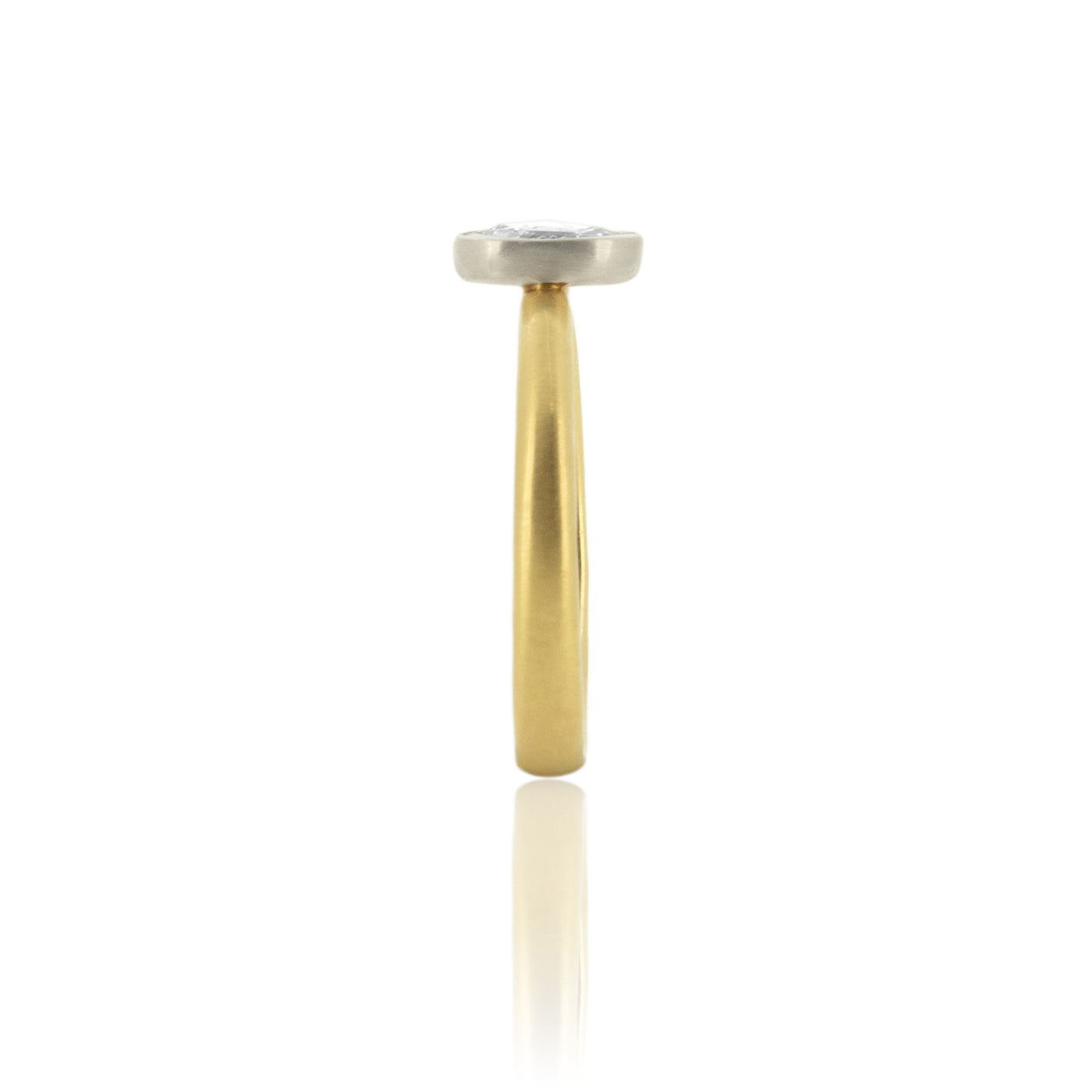 Two Tone Vertical Set Ring