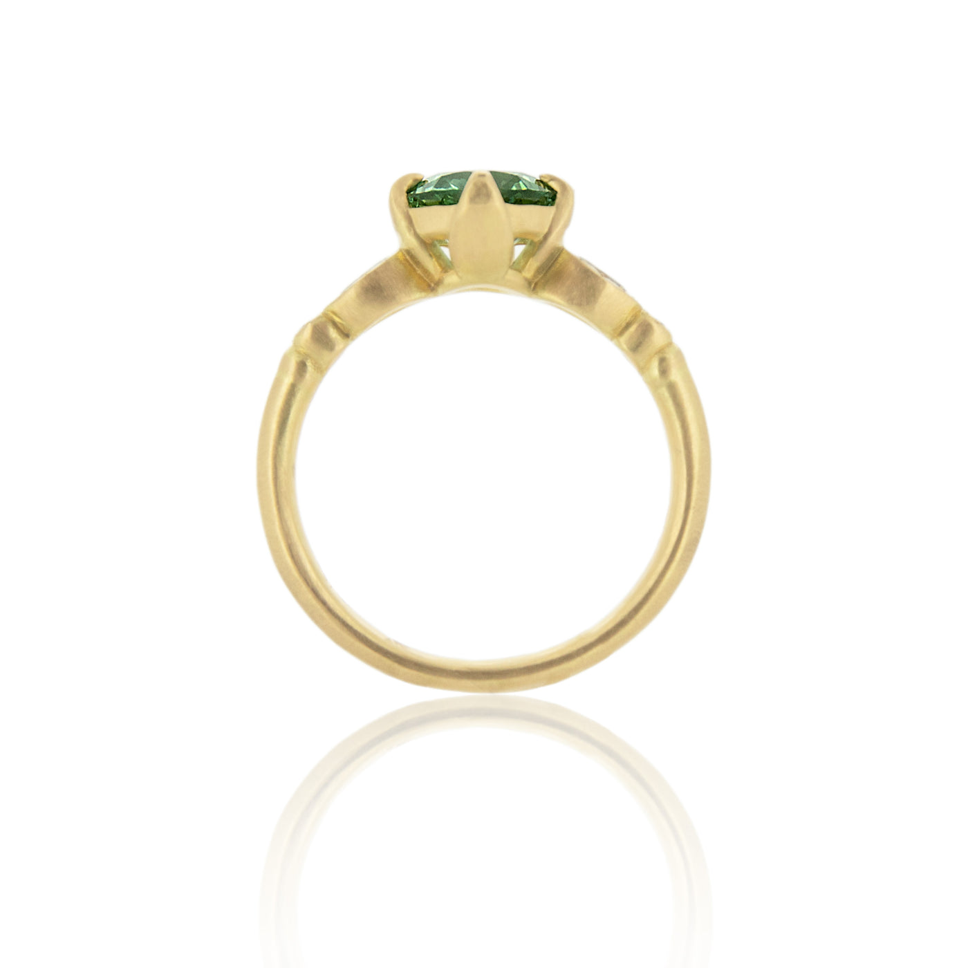 Oval & Round Rosebud Solitaire