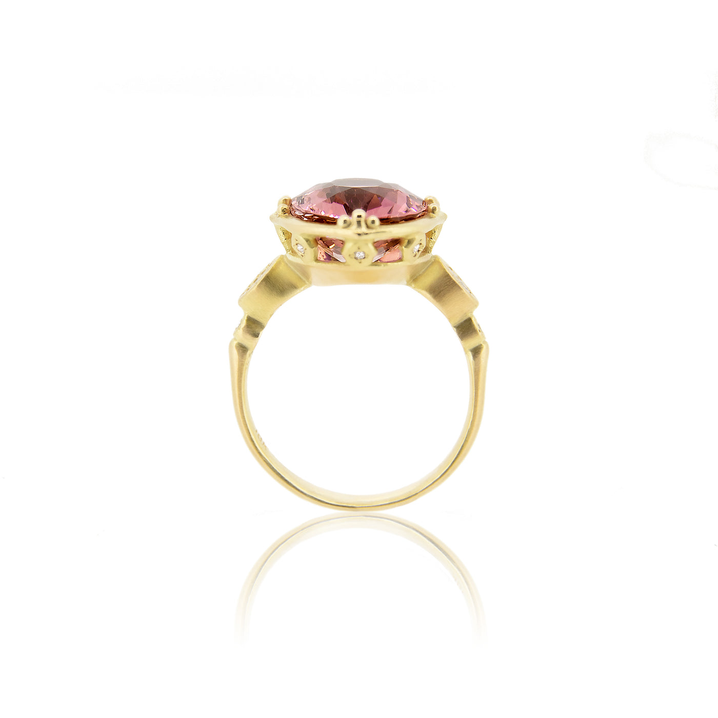 PINK TOURMALINE PRONG SET RING