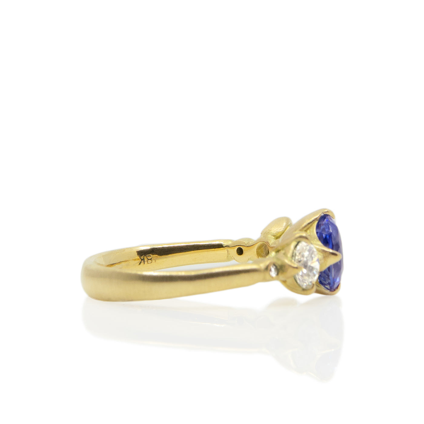 Three-Stone Rosebud Ring