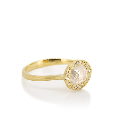ROSE CUT DIAMOND RING