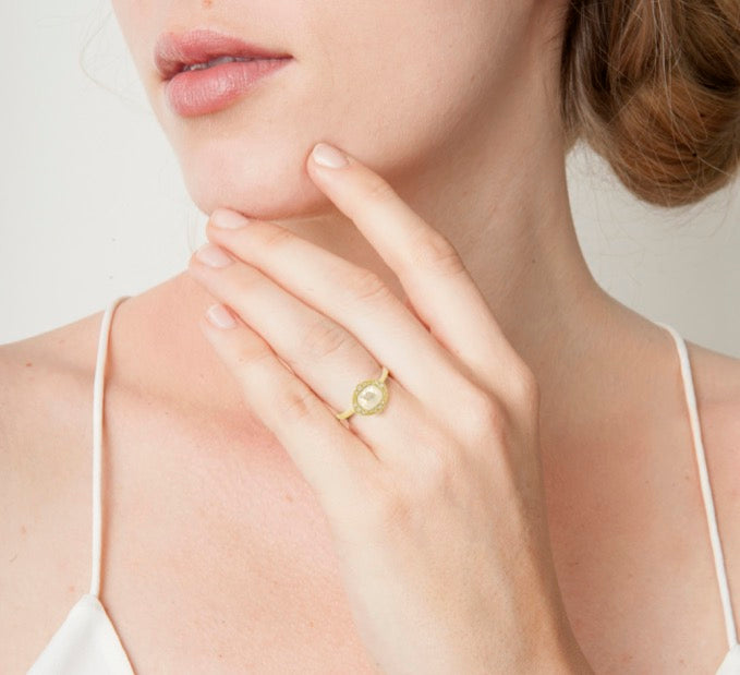 ROSE CUT DIAMOND RING