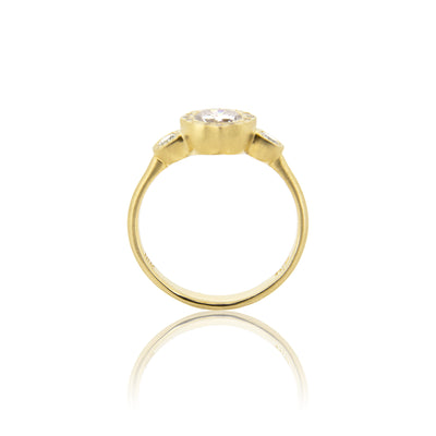 Horizon Three Stone Ring