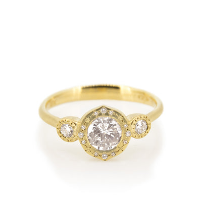 Horizon Three Stone Ring