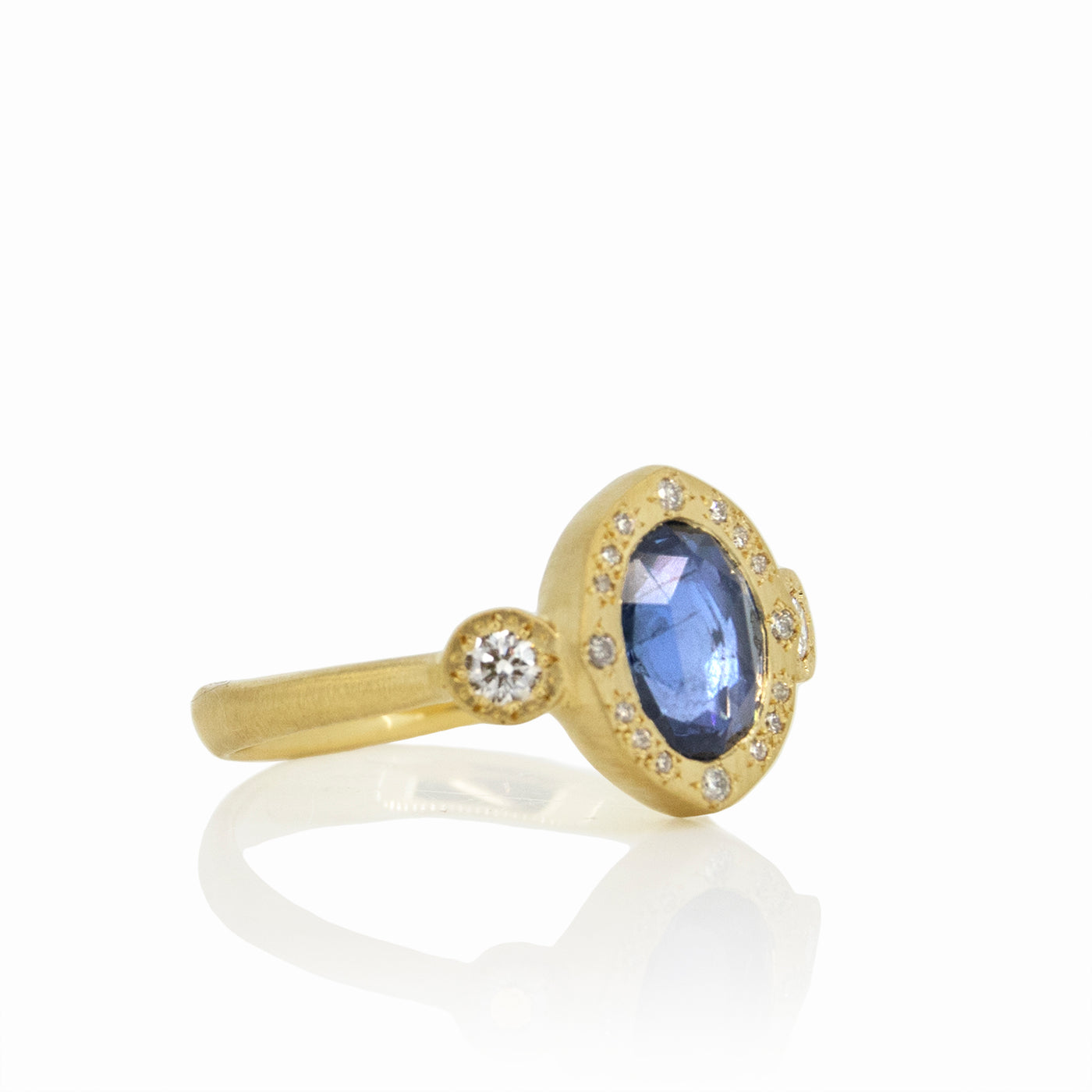 OVAL ROSECUT SAPPHIRE RING