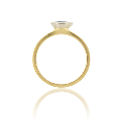 Harmony Etched Sapphire Ring