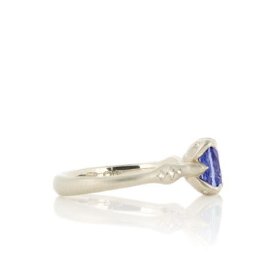 Sapphire Cushion Rosebud