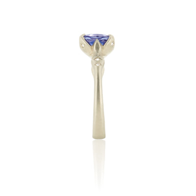 Sapphire Cushion Rosebud