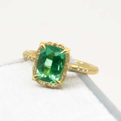 Cushion Lotus Ring
