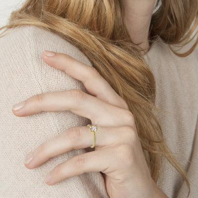 Honey Comb Diamond Ring