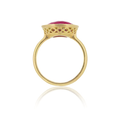 Ruby Basket Ring