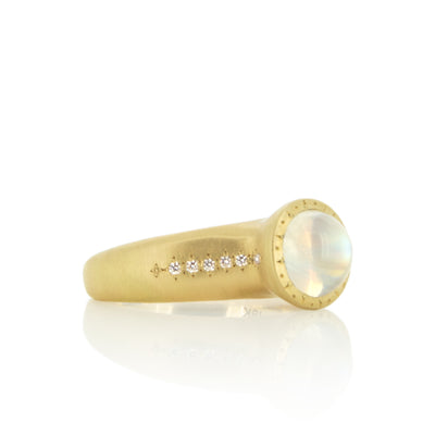 Moonstone Tapered Ring