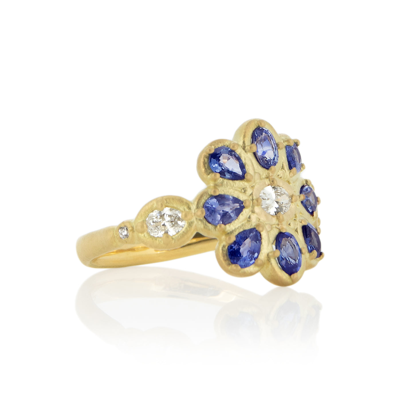Prong Mosaic Flower Ring