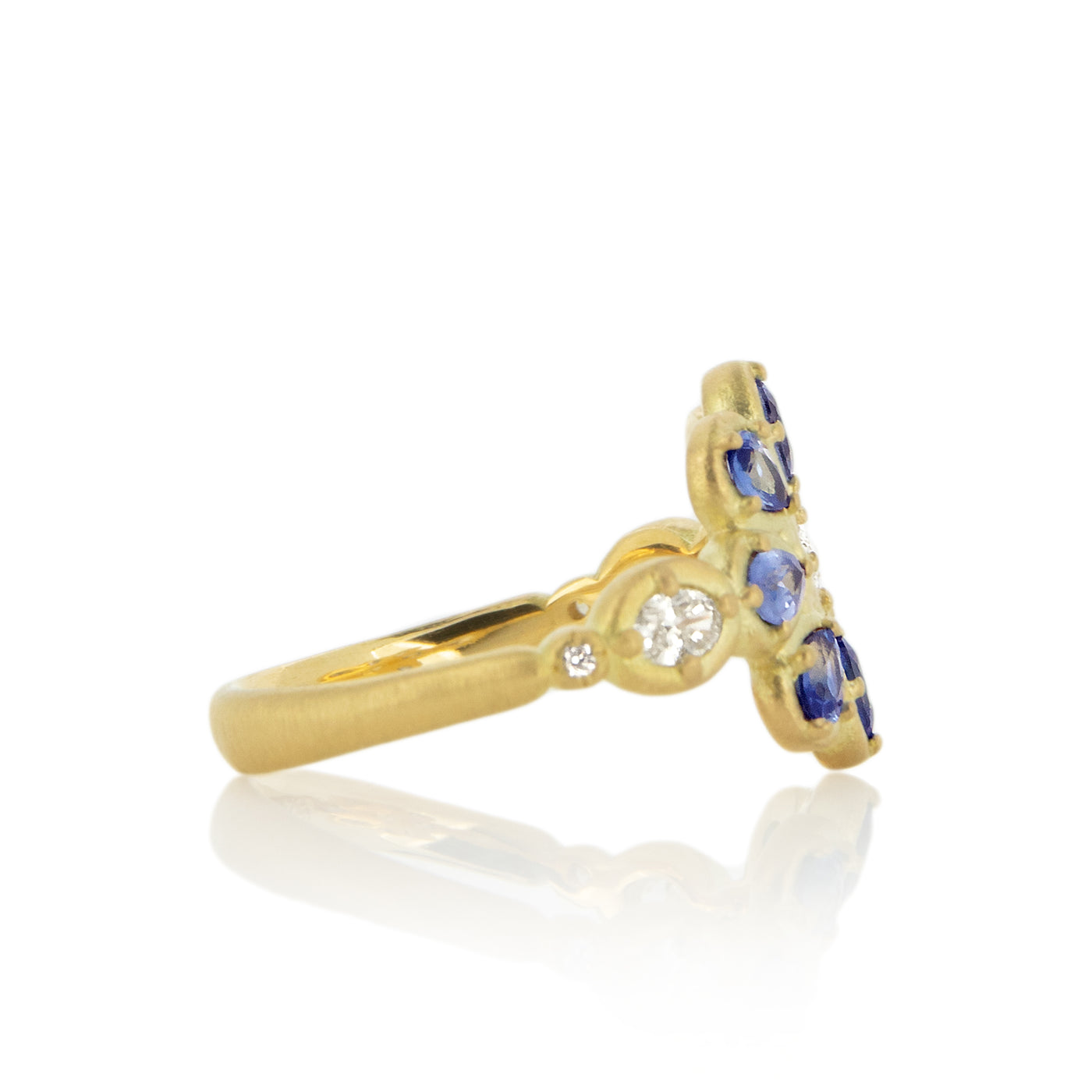 Prong Mosaic Flower Ring