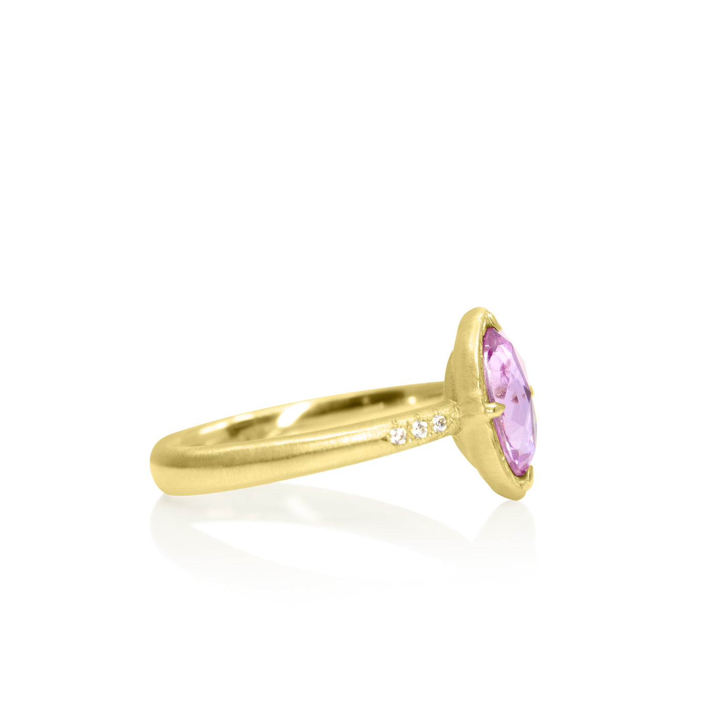 Pink Sapphire Prong Ring