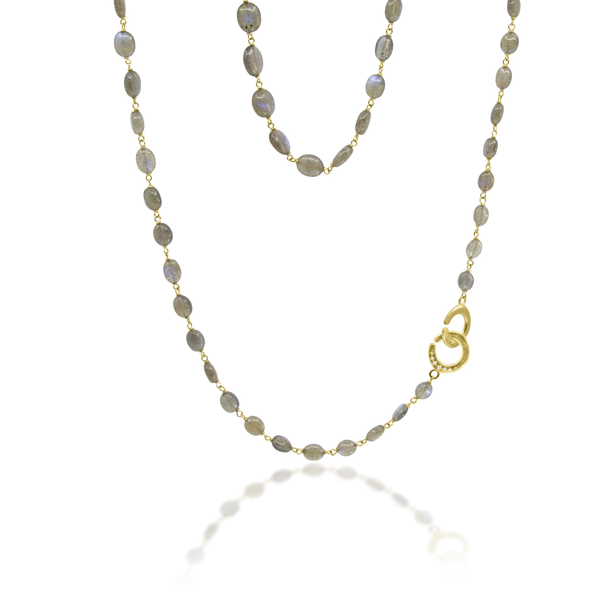 26" Labradorite Beaded Necklace