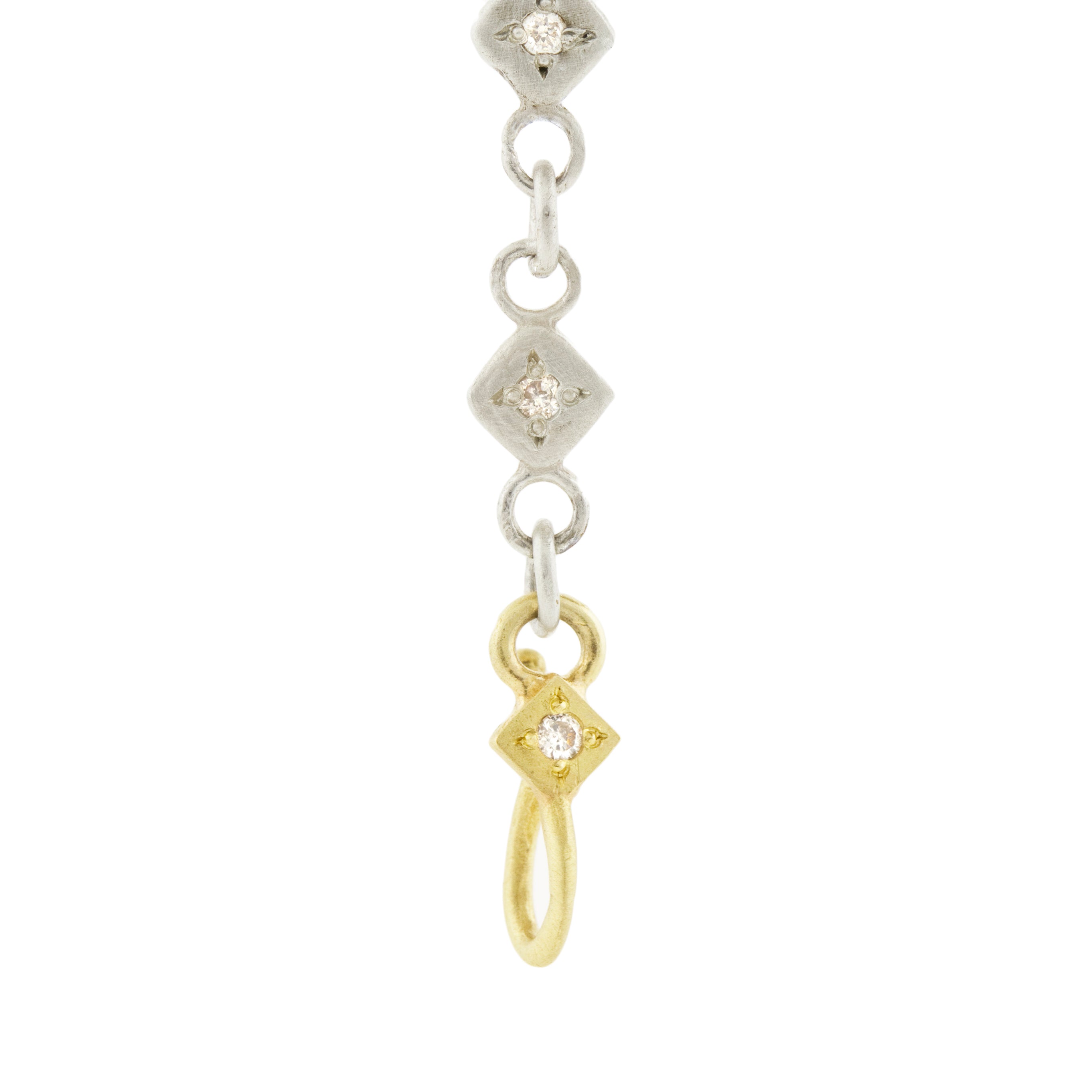 Mixed Metal Single Link Bracelet
