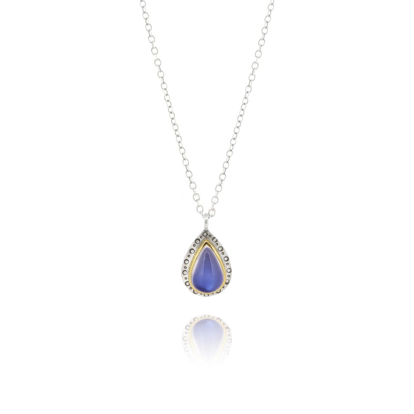 TWO TONE MOONSTONE PENDANT