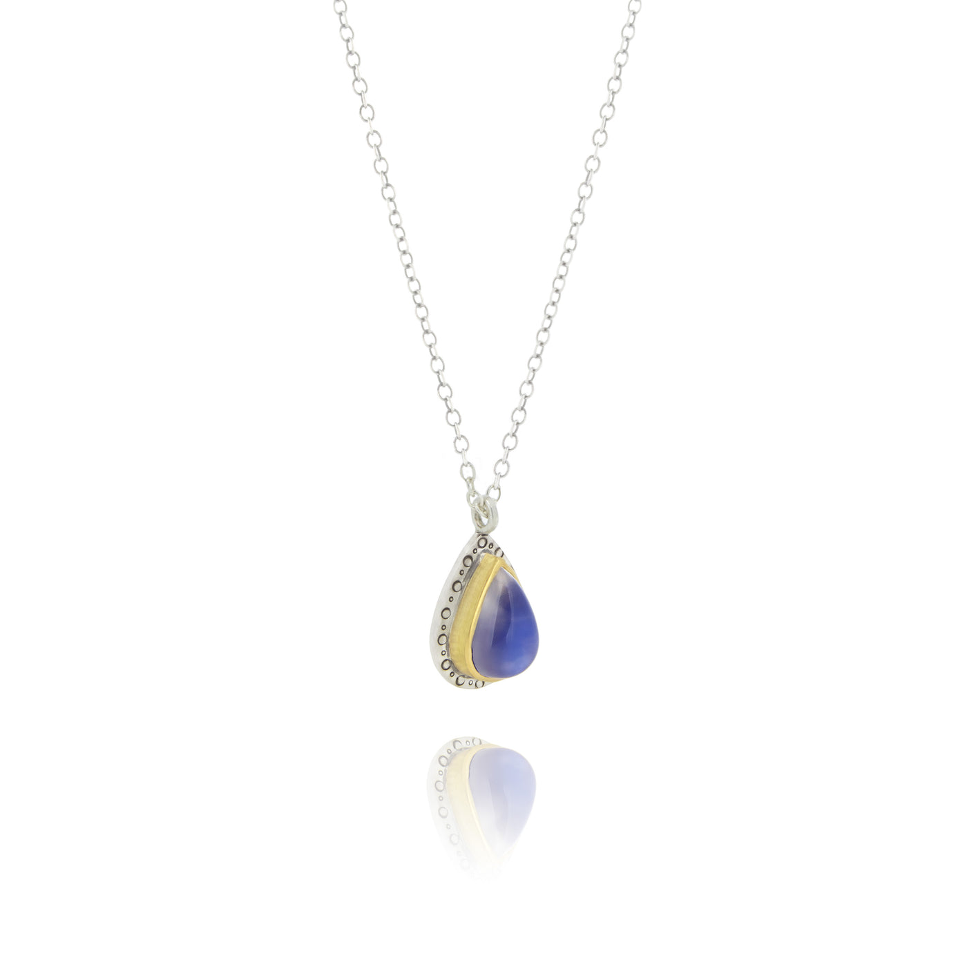 TWO TONE MOONSTONE PENDANT