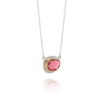 Sideways Ruby Pendant