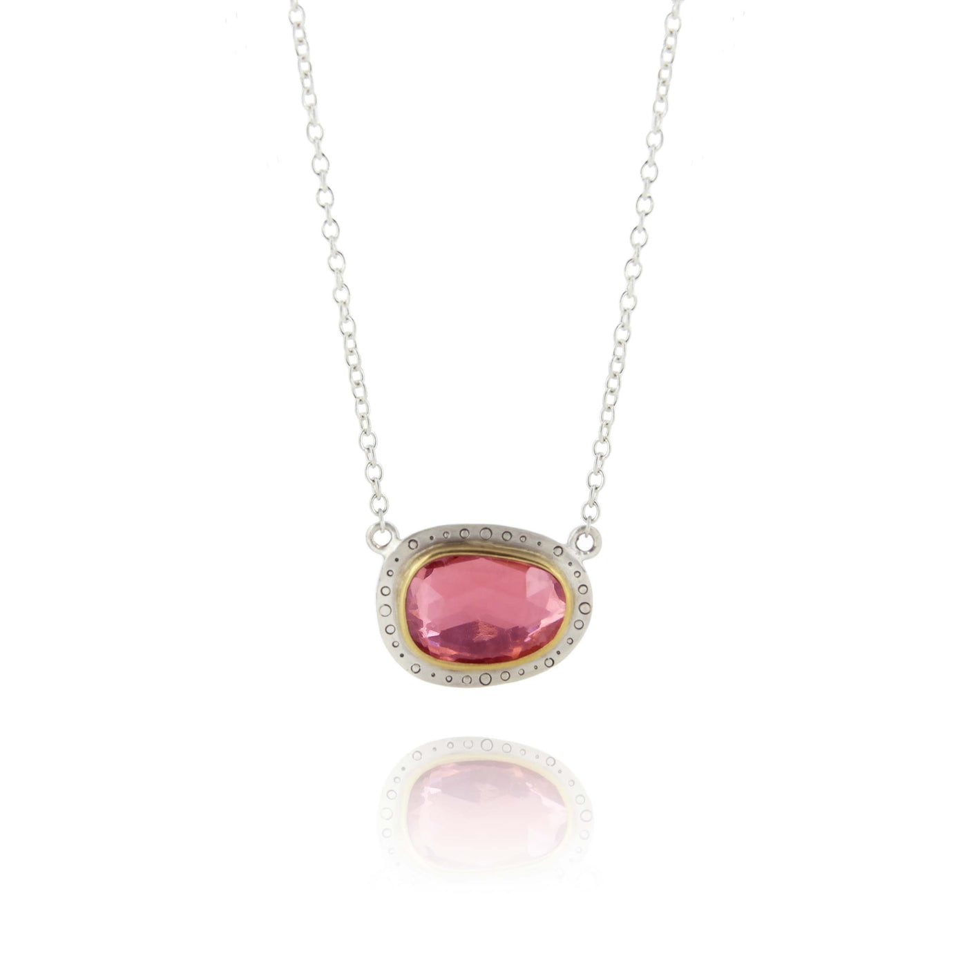 Sideways Ruby Pendant