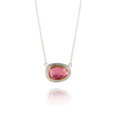 Sideways Ruby Pendant