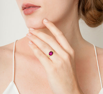 MEMORIES RUBELLITE RING