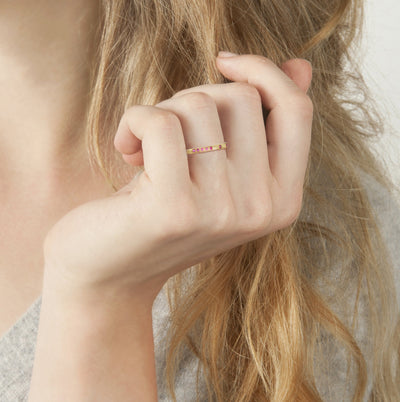 Rounded Thin Band in Gold