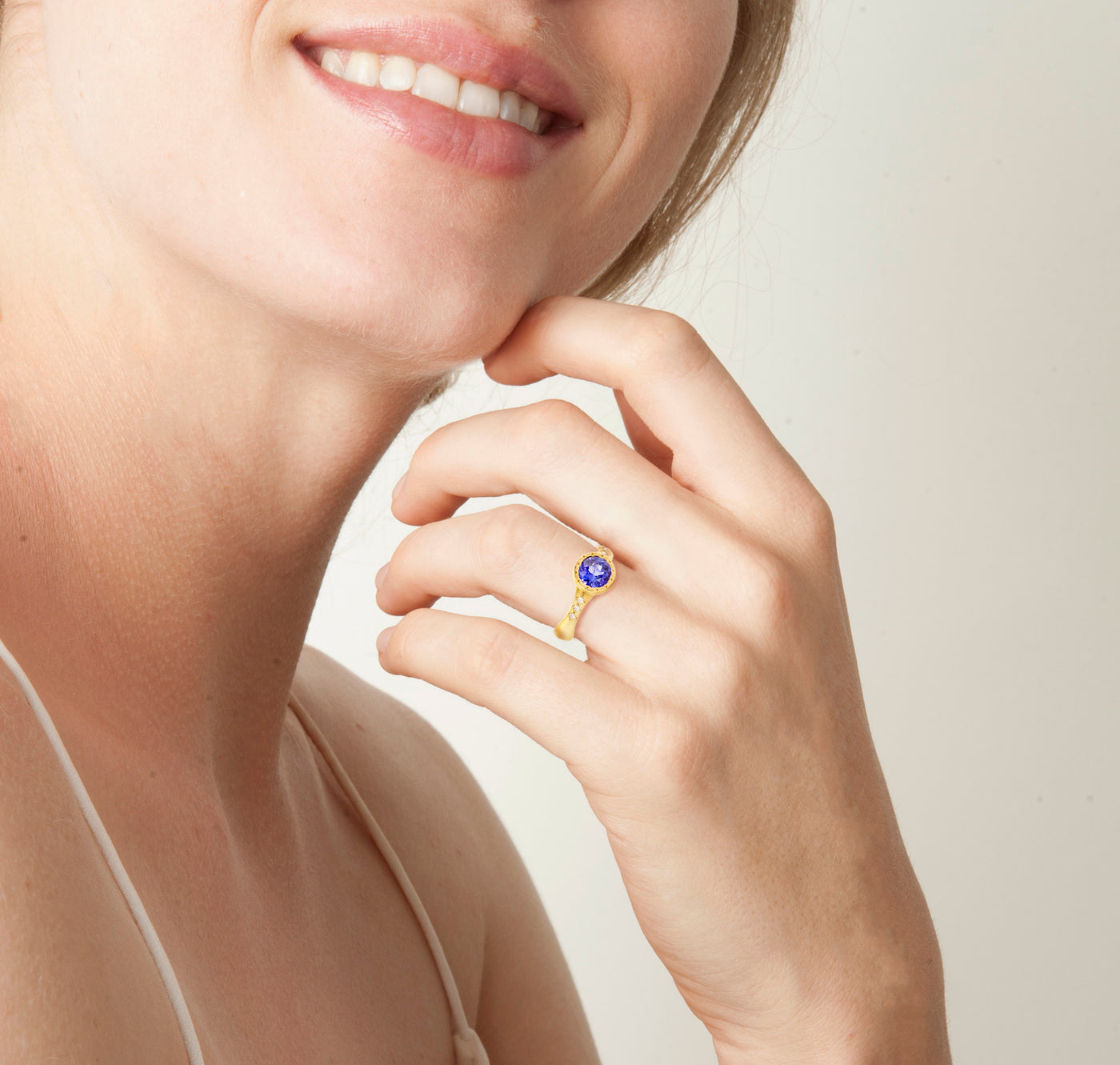 Wavy Solitaire Ring