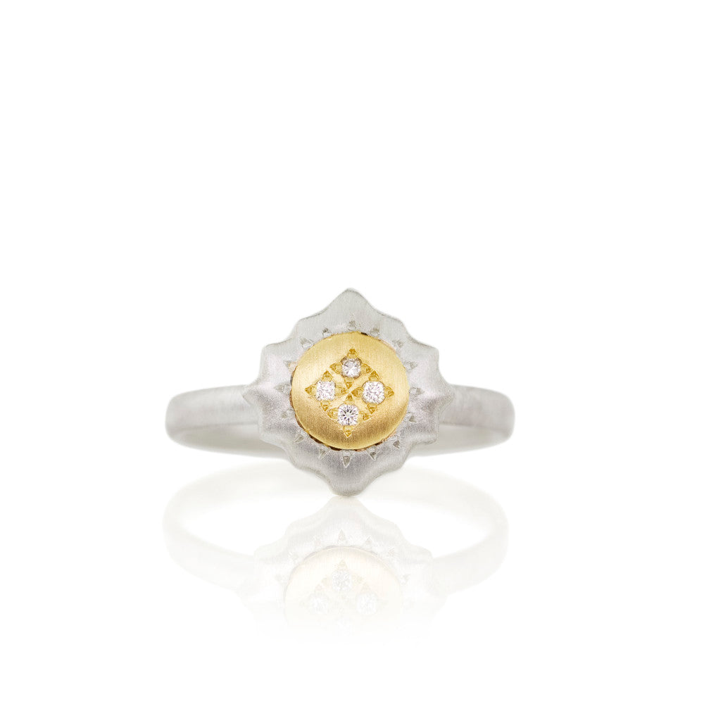 East & West Charm Ring