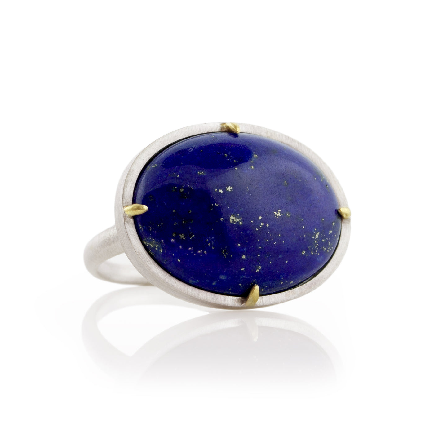 Lapis Prong Ring