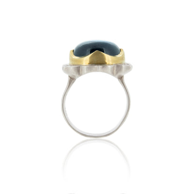 Two-Tone Labradorite Ring