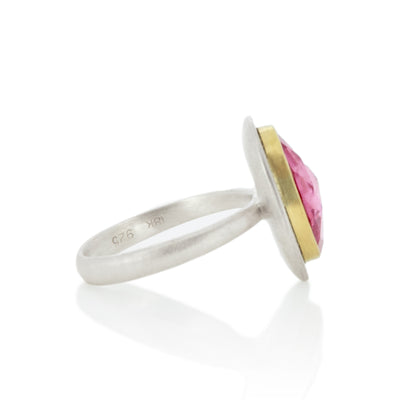Two-Tone Rose cut Pink Tourmaline