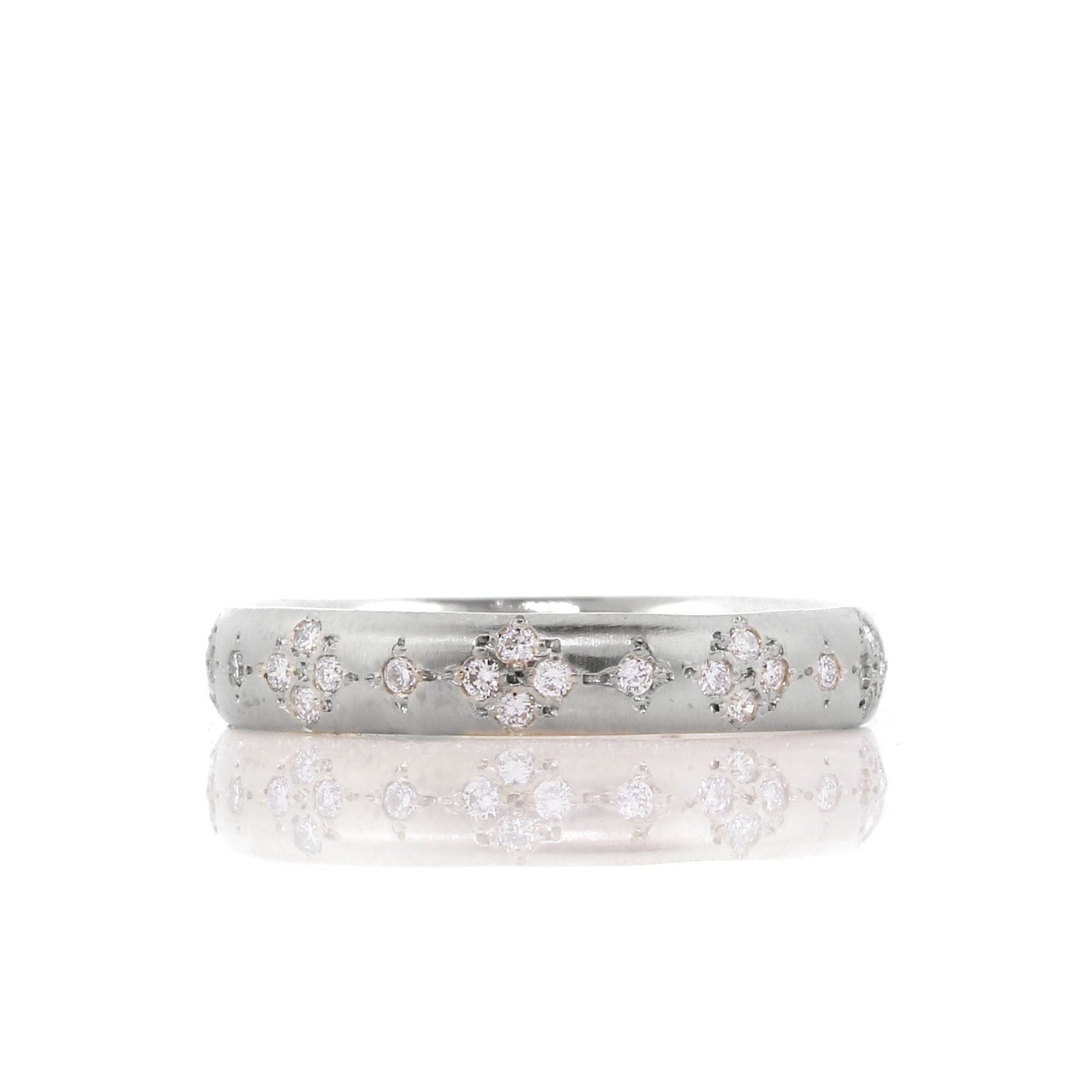 Rounded Memories Band in Platinum