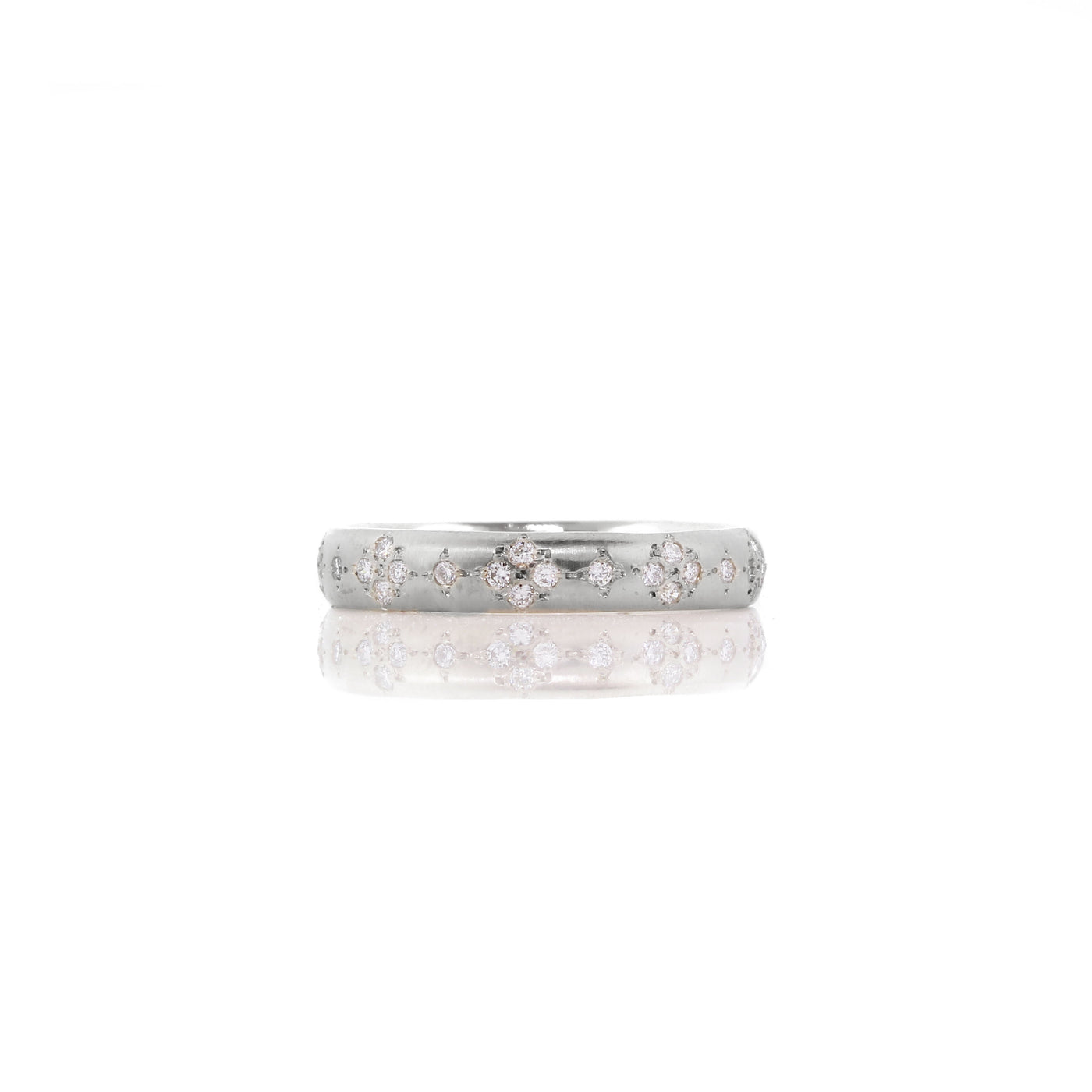 Rounded Memories Band in Platinum