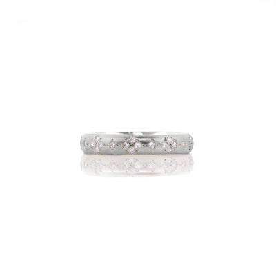 Rounded Memories Band in Platinum