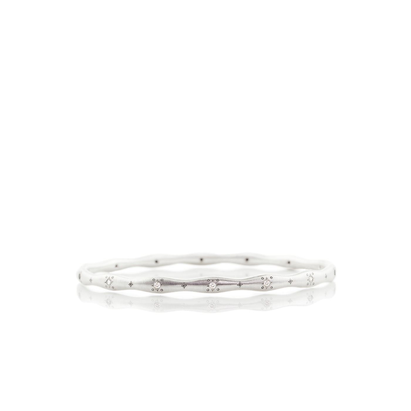 Wavy Stepping Stone Bangle