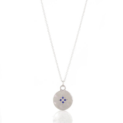 Silver Four Star Wave Pendant