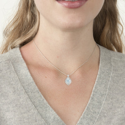 Oval Drops of Happiness with Engraving