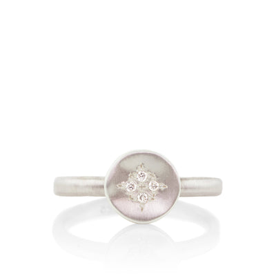 FOUR STAR WAVE CHARM RING