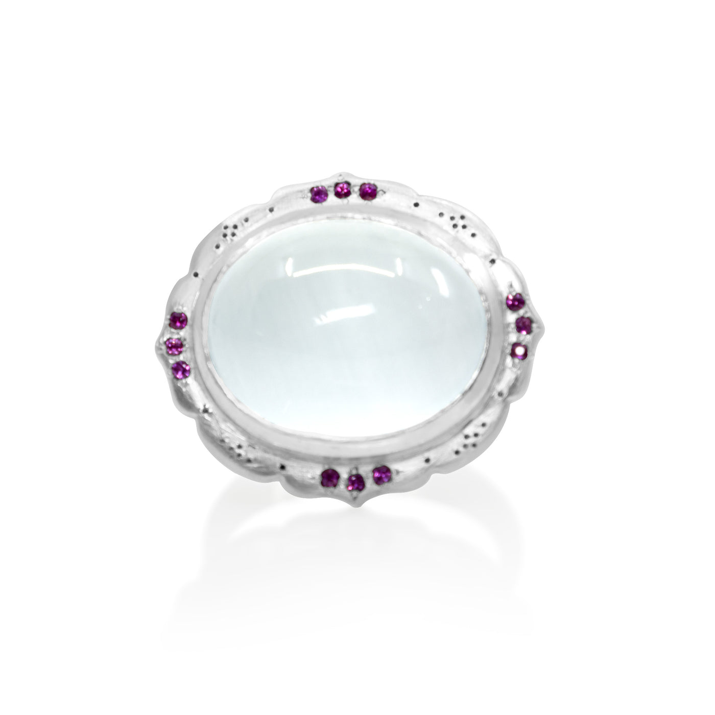 Scallop Edge Ring with Engraving