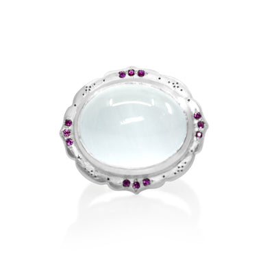 Scallop Edge Ring with Engraving