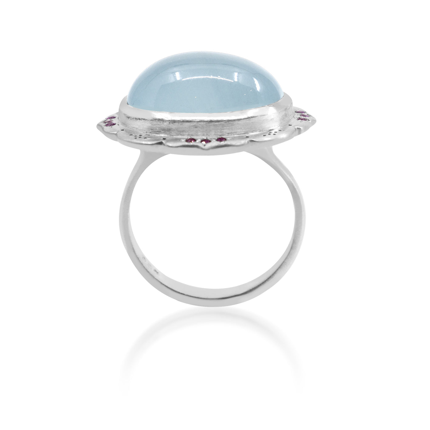 Scallop Edge Ring with Engraving